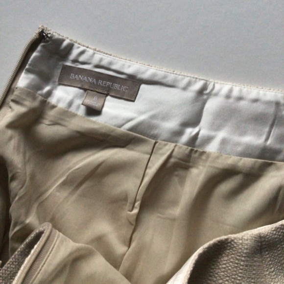 Banana Republic Cream Skirt Size 8 - Picture 4 of 4